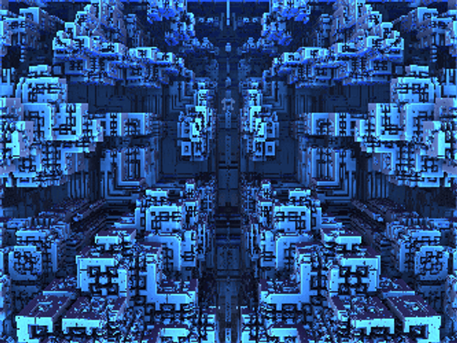Neon Fractal Art Animation GIF