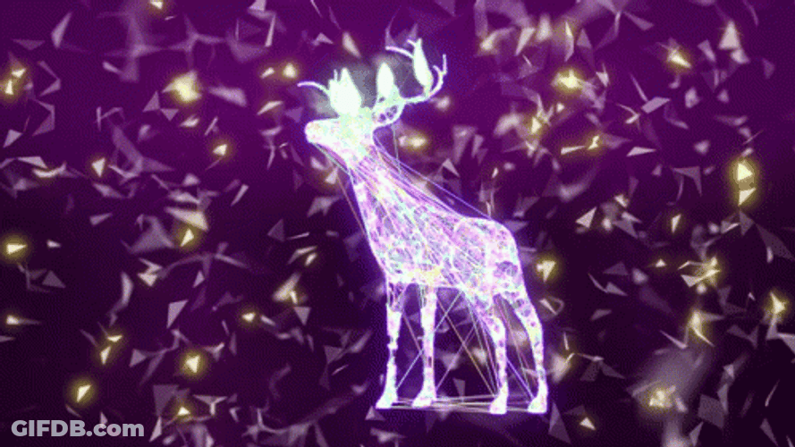 Neon Galaxy Dear GIF