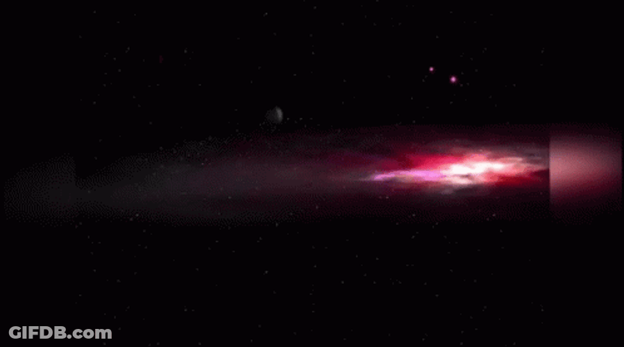 Neon Galaxy Red GIF