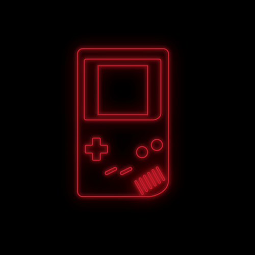 Neon Game Boy GIF