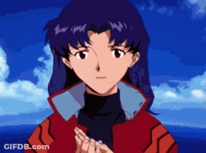 Neon Genesis Evangelion Characters Clapping Hands GIF