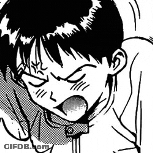 Neon Genesis Evangelion Manga Art GIF