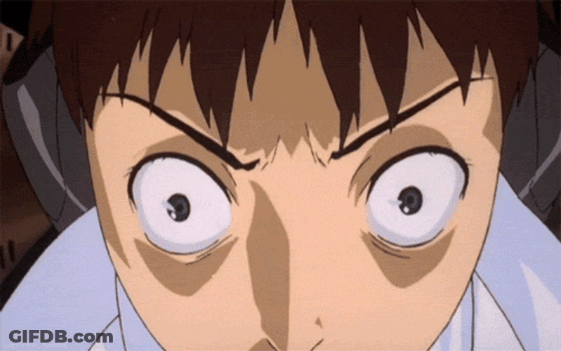 Neon Genesis Evangelion Shinji Ikari Shouting GIF