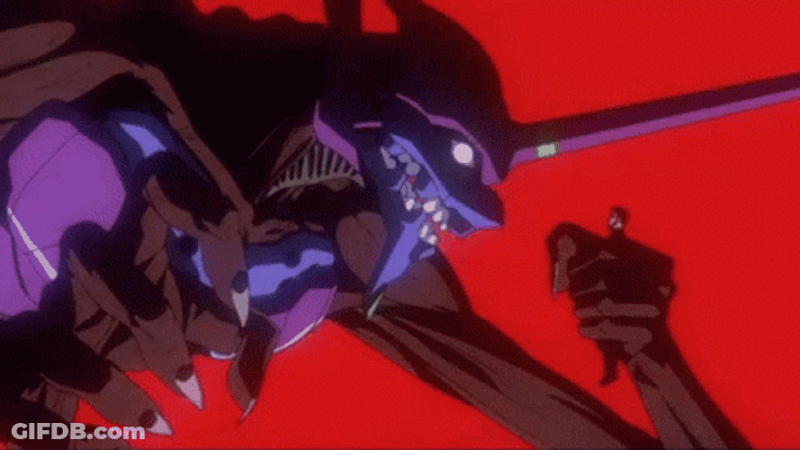 Neon Genesis Evangelion Unit 01 Eat Person GIF