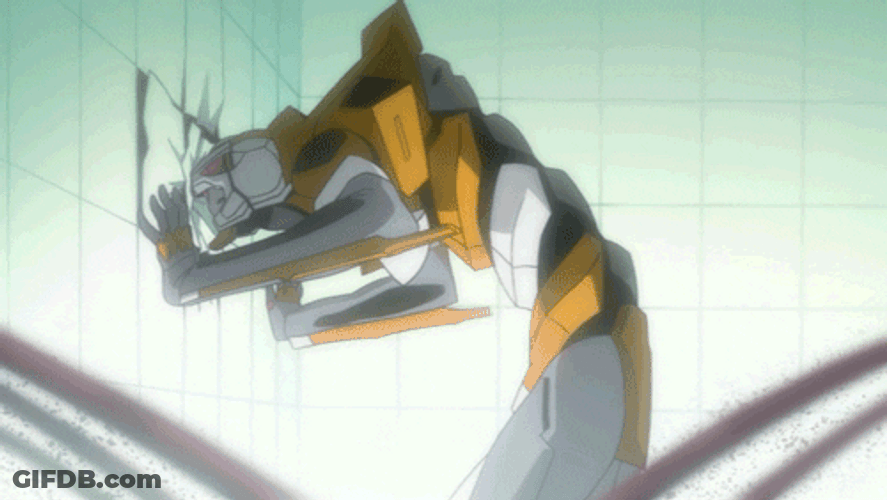 Neon Genesis Evangelion Yellow Evangelion Unit GIF