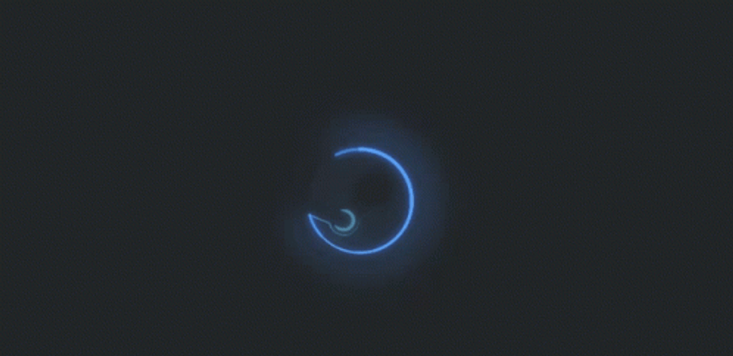 Neon Glowing Steam Icon GIF