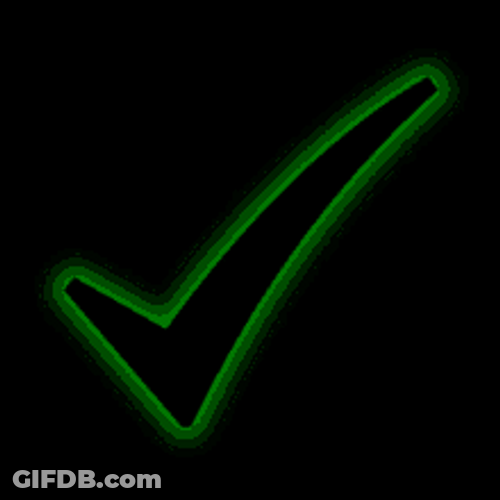 Neon Green And Black Check GIF