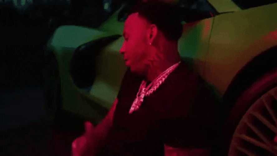 Neon Green Car Moneybagg Yo GIF