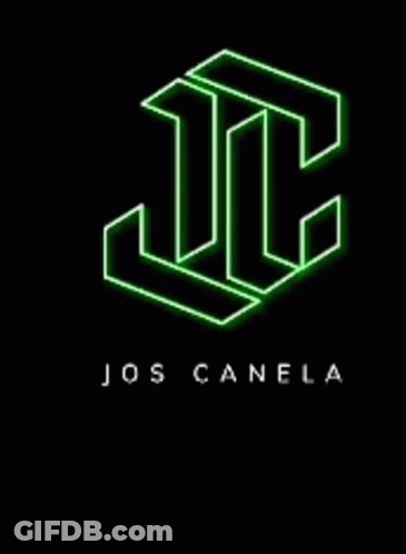 Neon Green Jos Canela Logo GIF