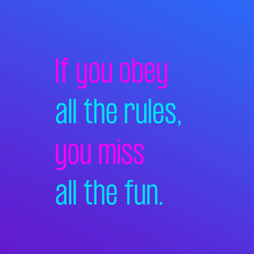 Neon Have Fun Quote GIF