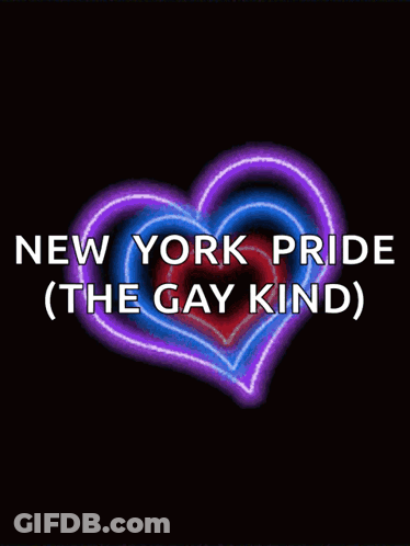 Neon Heart New York Pride (The Gay Kind) GIF