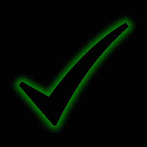 Neon Icon Check Mark GIF