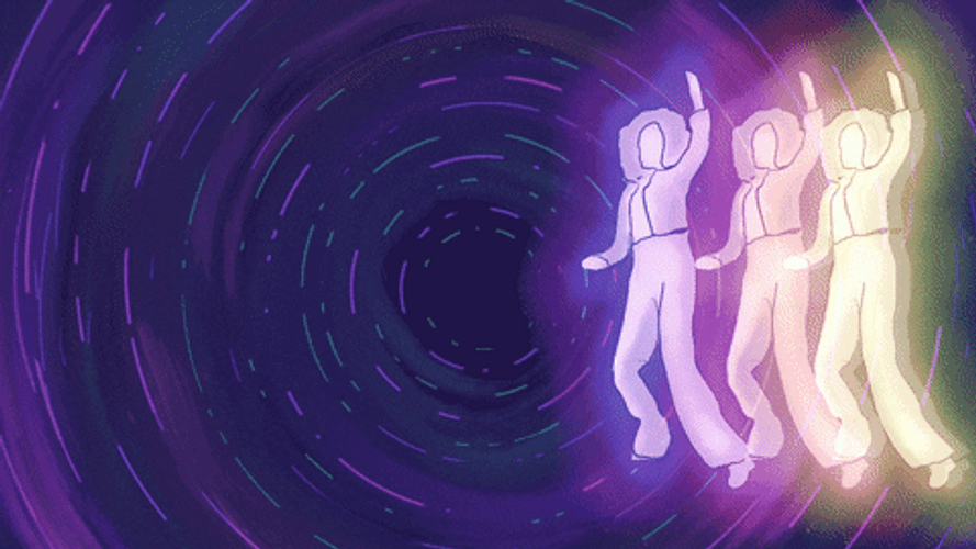 Neon Light Dance Anime Luke Alexander GIF