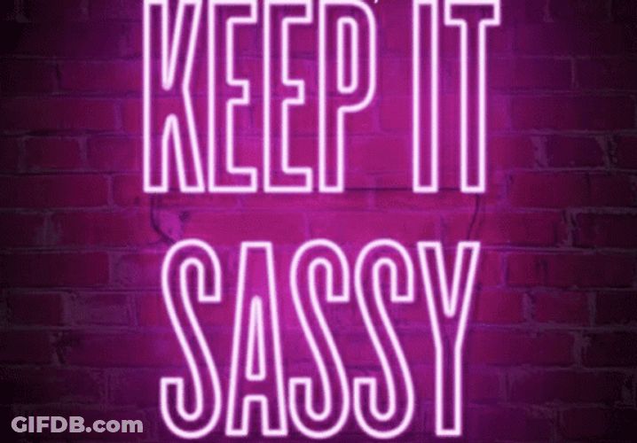 Neon Lights Keep It Sassy GIF