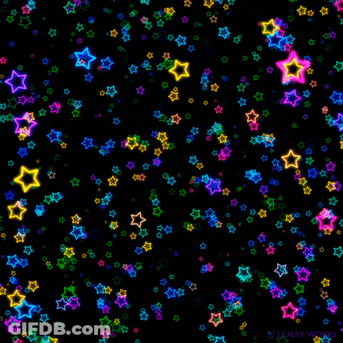 Neon Neon Stars GIF