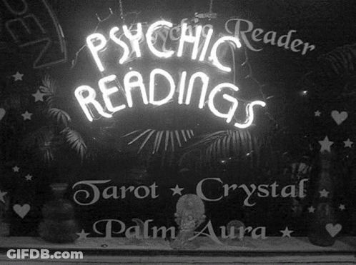 Neon Psychic Reader Sign GIF