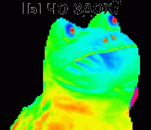 Neon Rainbow Frog Funny Dance GIF