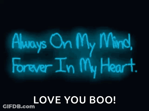 Neon Sign Always On My Mind GIF