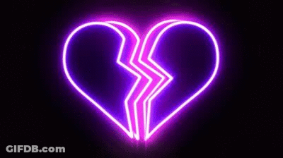 Neon Sign Broken Heart GIF