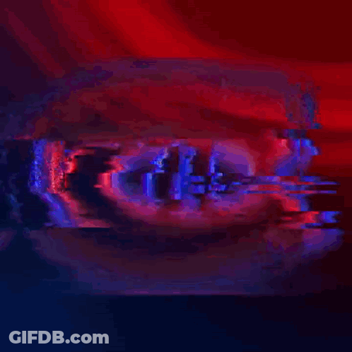 Neon Sign For Montreal Canadiens On Red Background GIF