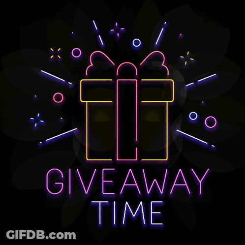 Neon Sign Gift Box Giveaway Time GIF