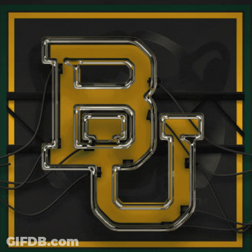 Neon Sign Letter B And U GIF