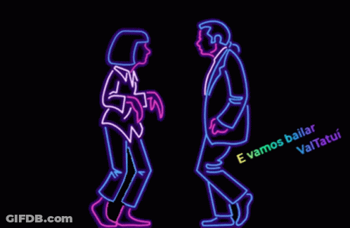 Neon Sign Man And Woman Dancing Evamos Bailar Valtatui GIF
