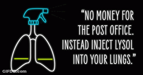 Neon Sign No Money For The Post Office GIF