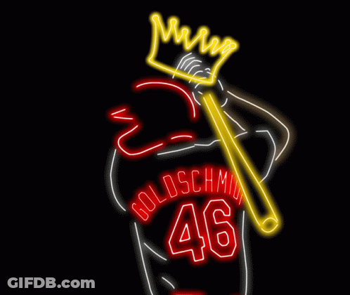 Neon Sign Of Baseball Player Goldschmidt GIF