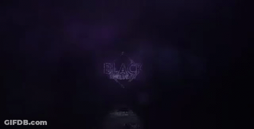 Neon Sign Saying Black Roleplay Glowing In Dark GIF