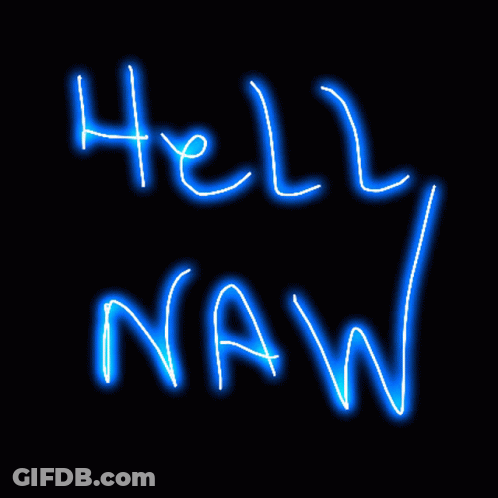 Neon Sign Saying Hell GIF