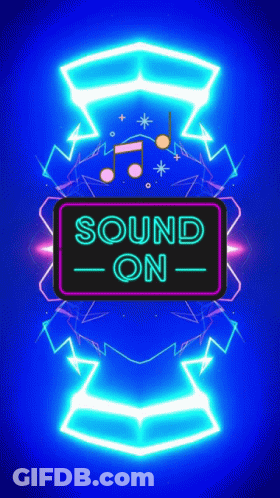Neon Sign Saying Sound On GIF