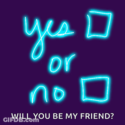 Neon Sign Saying Yes Or No GIF