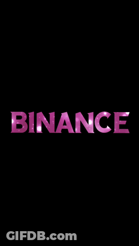 Neon Sign With Binance And Three Hearts GIF