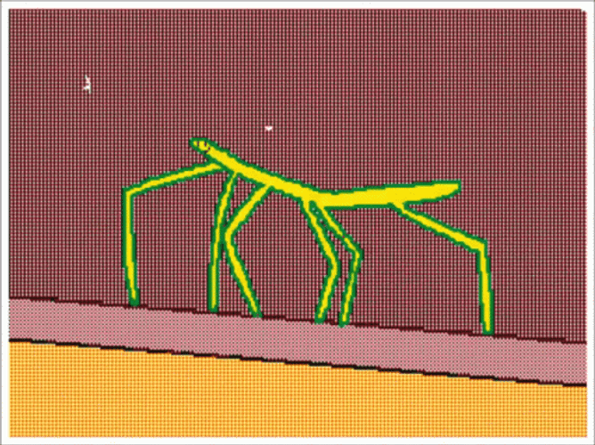 Neon Stick Bug Being Happy GIF