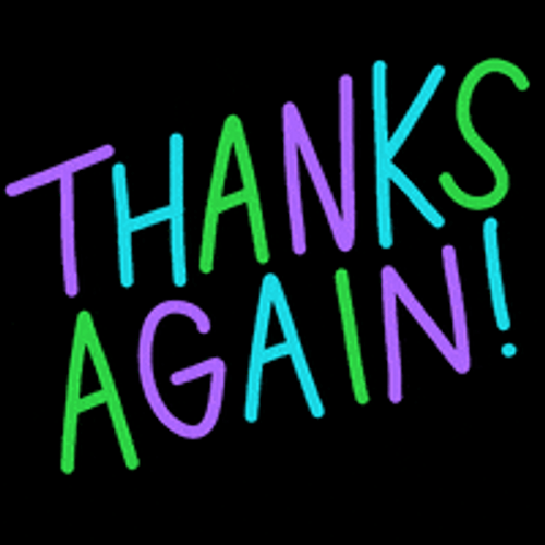 Neon Thanks Again! GIF