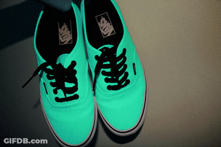 Neon Vans Bush Shoe GIF