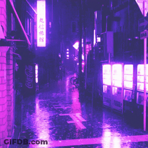 Neon Violet Path Galaxy GIF