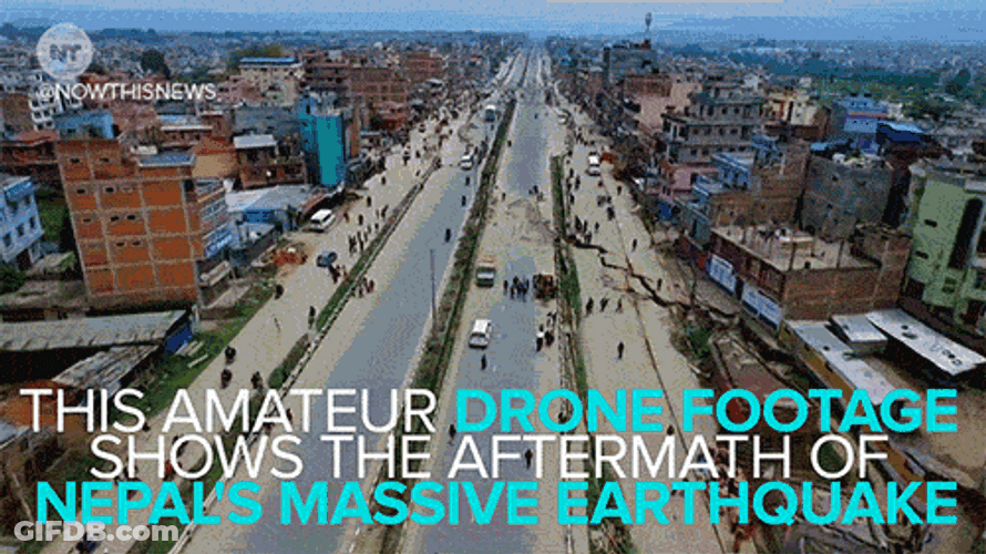 Nepal Earthquake Aftermath GIF