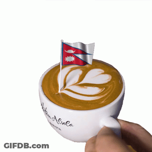 Nepal Latte Art GIF