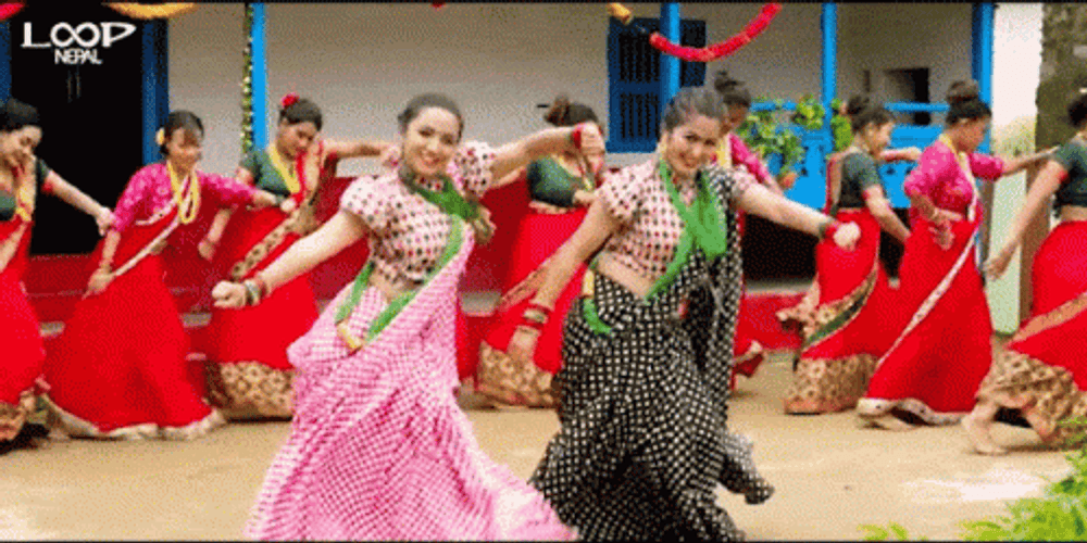 Nepal Women Dancers GIF