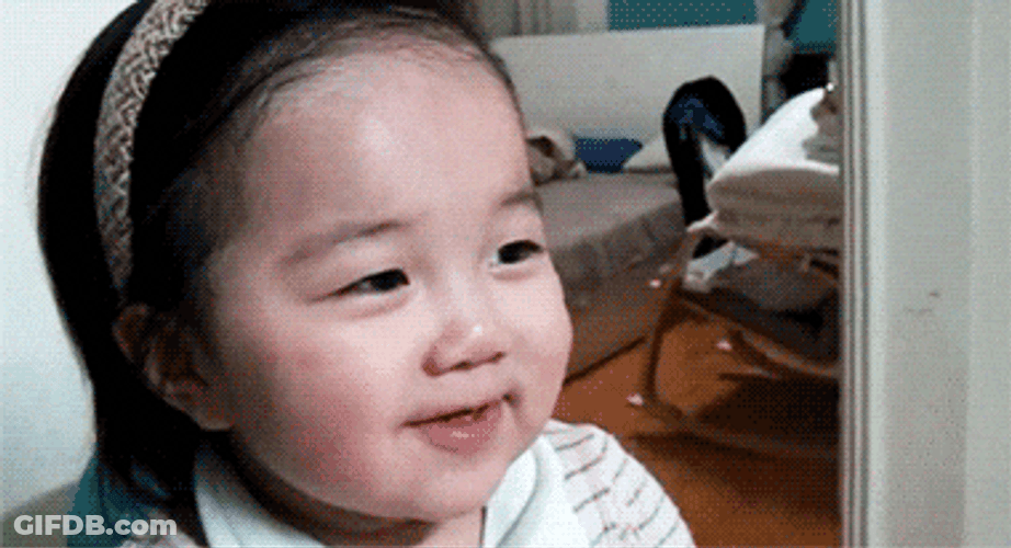 Nepo Baby Covers Mouth GIF