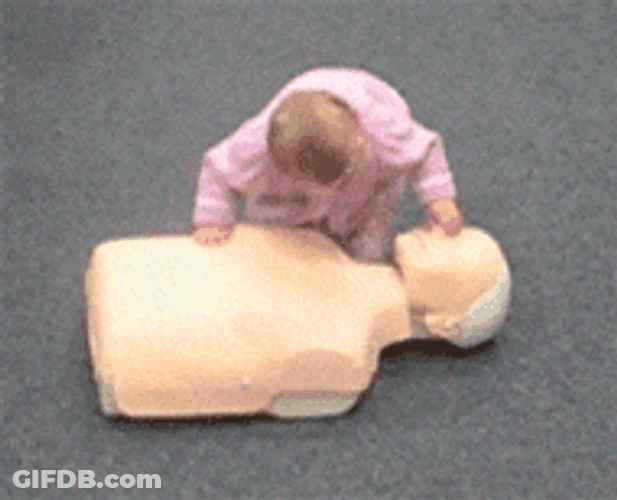 Nepo Baby Learns Cpr GIF