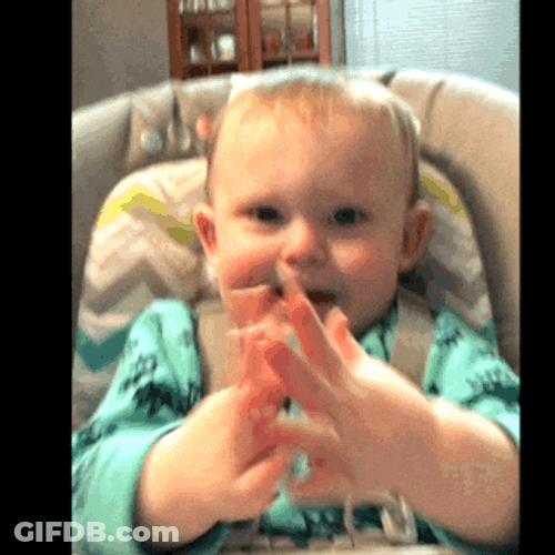 Nepo Baby On Stroller Clapping GIF