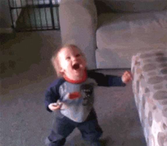 Nepo Baby Playing Bubbles GIF