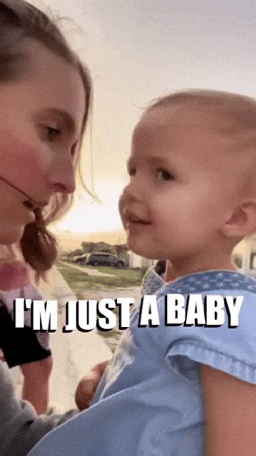 Nepo Baby Says I'm Just A Baby GIF