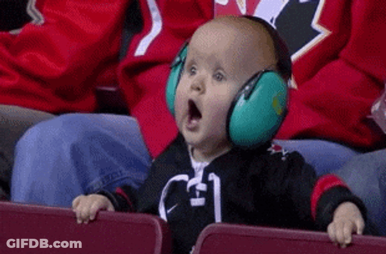 Nepo Baby Wears Ear Muffs GIF