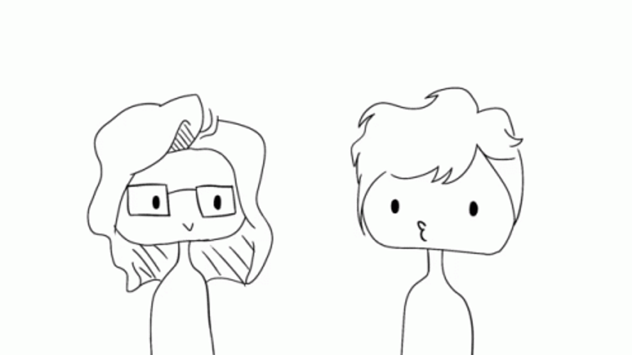Nerd Alert Boy Pointing  Animated Art GIF