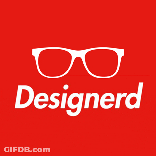 Nerd Alert Cartoon Designerd Eyeglasses GIF