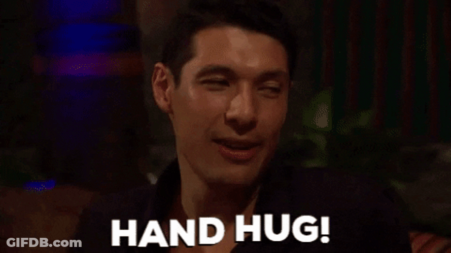 Nerd Alert Funny Hand Hug GIF